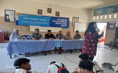 MAN LOMBOK BARAT KAMPAYE GENERASI MUDA SEHAT TANPA ROKOK