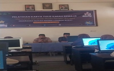 Cetak Peneliti Muda Madrasah, MAN Lombok Barat Selenggarakan Pelatihan KTI